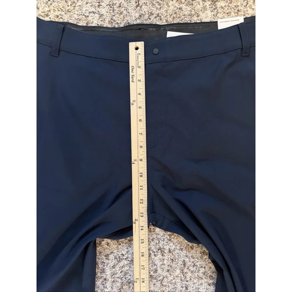 Nike NEW Straight Leg Dri Fit Blue Elastic Waist Pants Mens Sz 42x30 Hemmed
